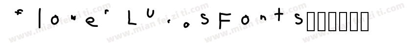 flower LucasFonts字体转换